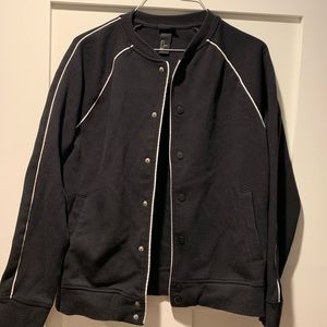 H&M White Lined Jacket